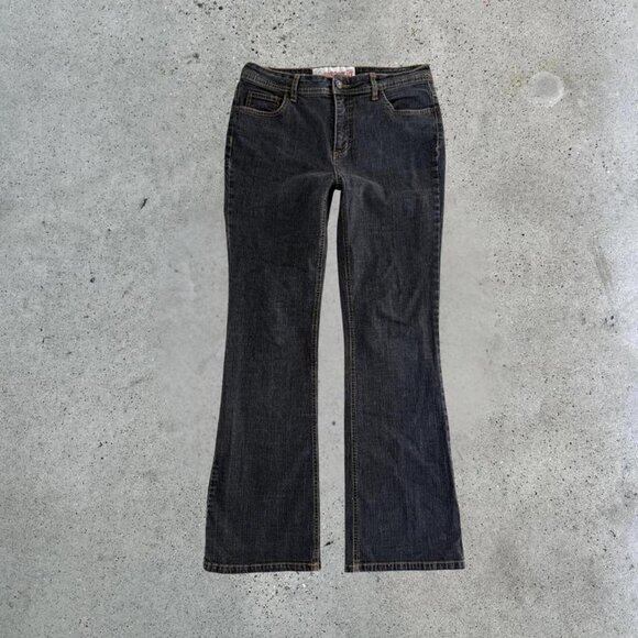 y2k faded black bootcut jeans - Picture 1 of 7